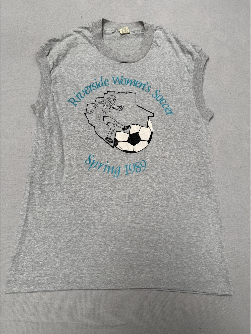 Vintage Riverside California Womens Soccer Tee 1989 - M
